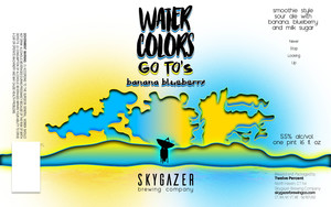 Skgyazer Brewing Company Watercolors Go To's Banana Blueberry