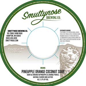 Smuttynose Pineapple Orange Coconut Sour January 2023