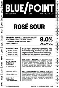 Blue Point Brewing Company RosÉ Sour