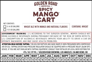 Golden Road Brewing Spicy Mango Cart