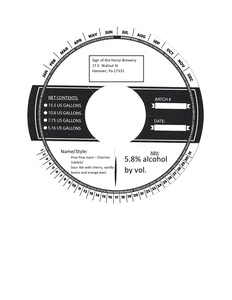 Sign Of The Horse Brewery Pow Pow Juice Cherry Jubilee January 2023