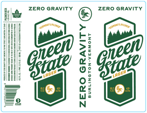 Zero Gravity Craft Brewery Green State Lager January 2023