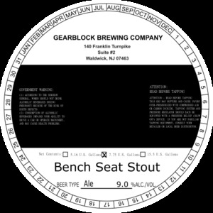 Bench Seat Stout January 2023
