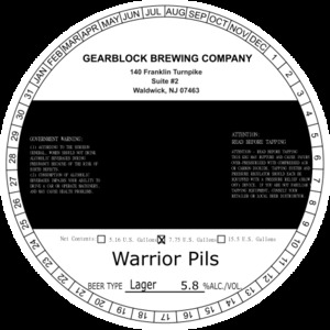 Warrior Pils January 2023