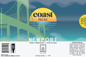Newport Craft Brewing + Distilling Coast Pale Ale