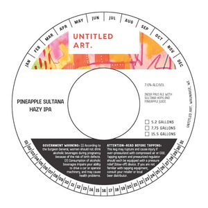 Untitled Art Pineapple Sultana Hazy IPA