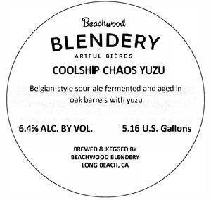 Blendery Coolship Chaos Yuzu