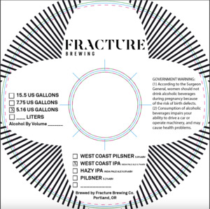 Fracture Brewing West Coast India Pale Ale January 2023
