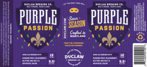 Duclaw Brewing Co. Purple Passion January 2023