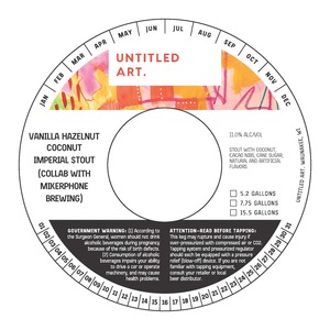 Untitled Art Vanilla Hazelnut Coconut Stout