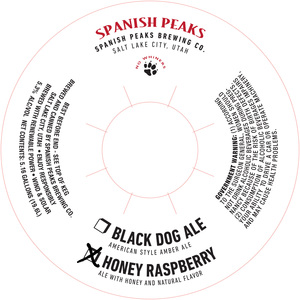 Honey Raspberry Ale Spanish Peaks Co. January 2023