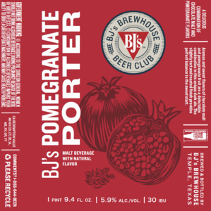 Bj's Pomegranate Porter January 2023
