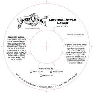 Sweetwater Mexican-style Lager January 2023