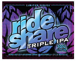 Abita Brewing Company LLC Ride Share Triple IPA January 2023