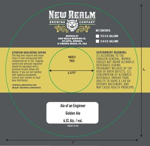 New Realm Brewing Co. Ale Of An Engineer January 2023