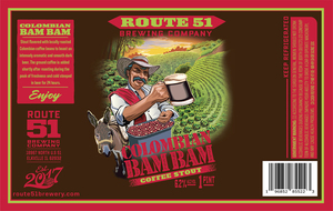 Route 51 Brewing Company Colombian Bam Bam