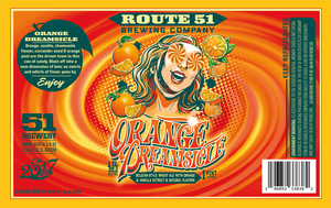 Route 51 Brewing Company Orange Dreamsicle January 2023