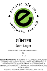 Erratic Ale Co. GÜnter