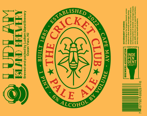 The Cricket Club Pale Ale January 2023