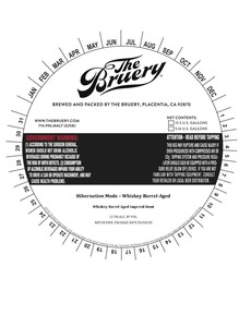 The Bruery Hibernation Mode - Whiskey Barrel-aged