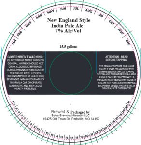 New England Style India Pale Ale January 2023