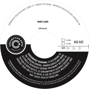 Collective Arts Honey Lager