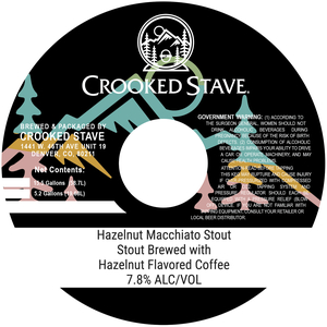 Crooked Stave Hazelnut Macchiato Stout