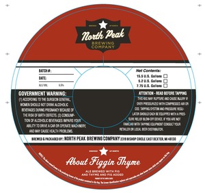 North Peak Brewing Company About Figgin Thyme January 2023