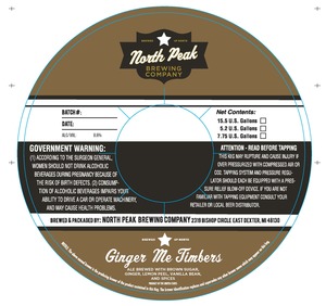 North Peak Brewing Company Ginger Me Timbers January 2023