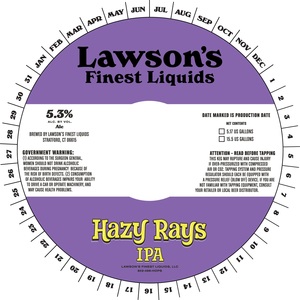 Lawson's Finest Liquids Hazy Rays IPA