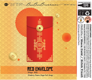 Red Envelope Sour Ale Strawberry, Banana, Dragon Fruit, Orange January 2023