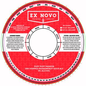 Ex Novo Brewing Company Puff Puff Passion