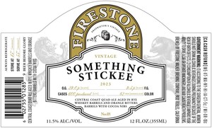 Firestone Walker Brewing Company Something Stickee