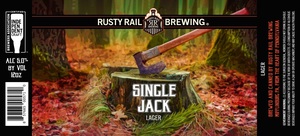 Rusty Rail Brewing Single Jack Lager January 2023