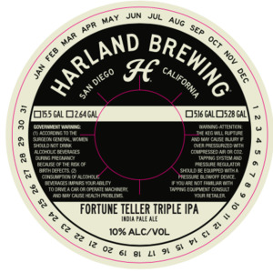 Harland Brewing Co. Fortune Teller Triple IPA