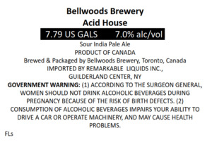 Bellwoods Brewery Acid House