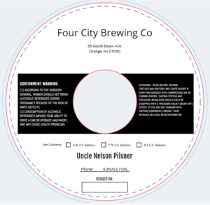 Four City Brewing Co Uncle Nelson Pilsner