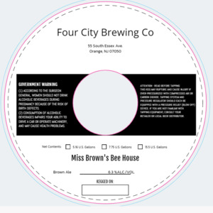 Four City Brewing Co Miss Brown's Bee House January 2023