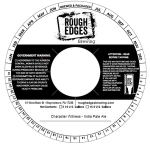 Rough Edges Brewing Character Witness