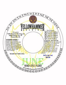 Yellowhammer Brewing, Inc. June