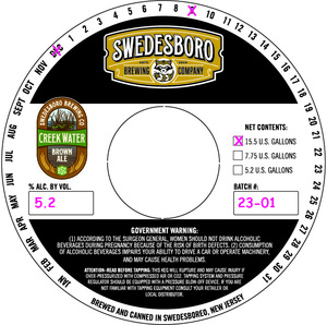 Creek Water Brown Ale January 2023