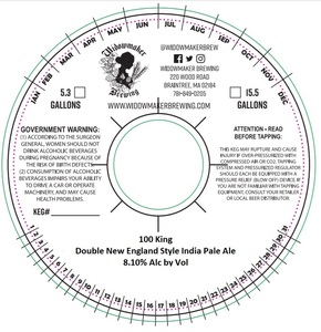 100 King Double New England Style India Pale Ale January 2023