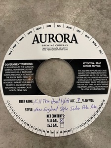 Aurora Brewing Co Kill The Headlights January 2023