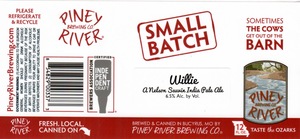 Piney River Brewing Co. Willie January 2023