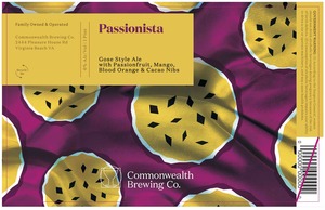 Commonwealth Brewing Co Passionista