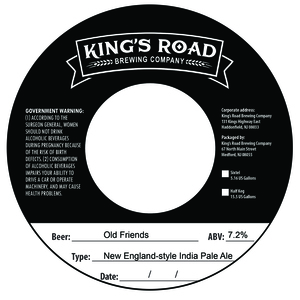 King's Road Brewing Company Old Friends New England-style India Pale Ale