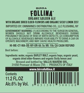 Birra Follina Golden Ale Biologica