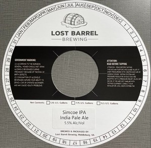 Lost Barrel Brewing Simcoe IPA