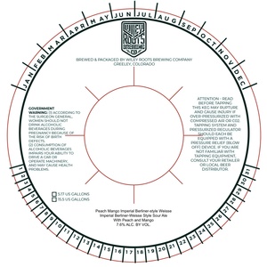 Wiley Roots Brewing Company Peach Mango Imperial Berliner-style Weisse