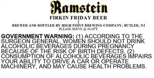 Ramstein Firkin Friday Beer